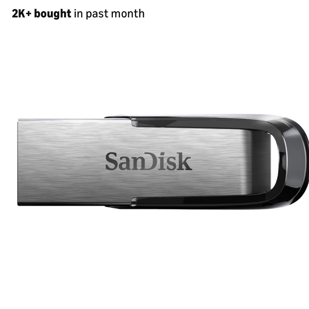 SanDisk Ultra Flair 128GB USB 3.0 Flash Drive - Silver - Picture 4 of 4